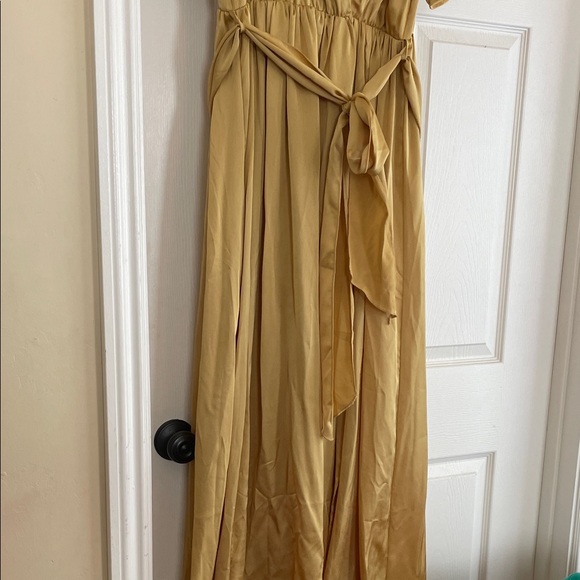 Baltic Born Gold Wrap Dress - Picture 2 of 4